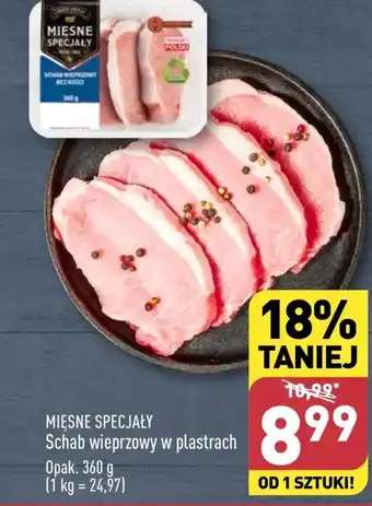 ALDI Schab w plastrach Mięsne Specjały oferta