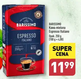 ALDI BARISSIMO Kawa mielona Espresso Italiano 250g oferta