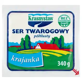 Społem Krasnystaw Ser twarogowy półtłusty krajanka 340 g oferta