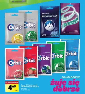Biedronka Guma Orbit, Airwaves lub Winterfresh, 28-29 g oferta