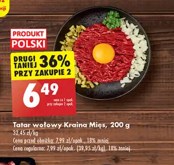 Biedronka Tatar wołowy Kraina Mięs, 200 g oferta