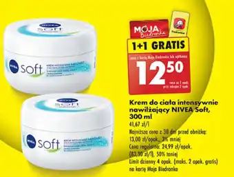 Biedronka Krem do ciała intensywnie nawilżający NIVEA Soft, 300 ml oferta