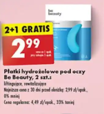 Biedronka Płatki hydrożelowe pod oczy Be Beauty, 2 szt. oferta