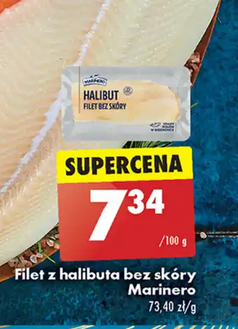 Biedronka Filet z halibuta bez skóry Marinero 100 g oferta