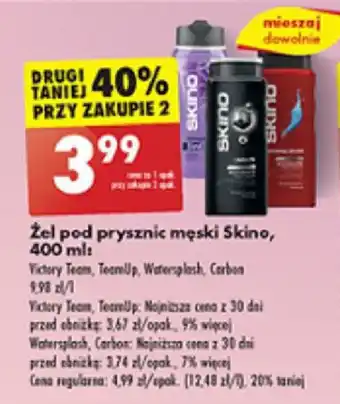 Biedronka Żel pod prysznic męski Skino, 400 ml oferta