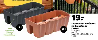 Netto Poczwórna doniczka na balustradę Crown oferta