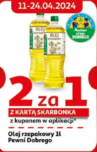 Auchan Olej rzepakowy 1 l oferta