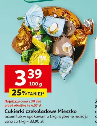 Auchan Cukierki czekoladowe Mieszko 100 g oferta