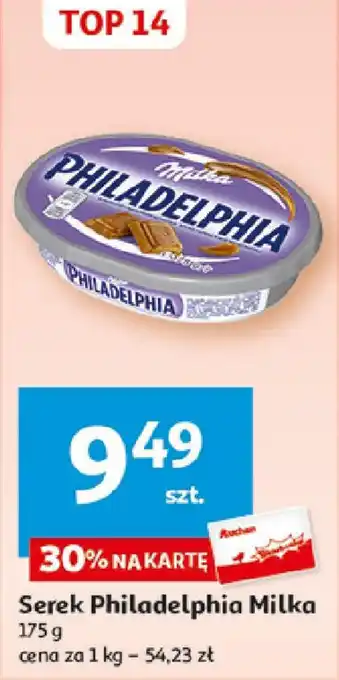 Auchan Serek Philadelphia Milka 175 g oferta