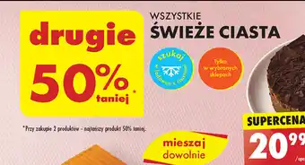 Biedronka WSZYSTKIE ŚWIEŻE CIASTA oferta