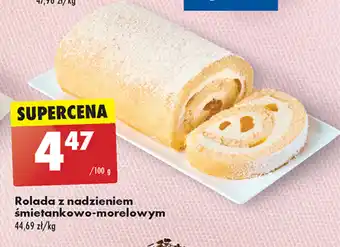 Biedronka Rolada z nadzieniem śmietankowo-morelowym 100 g oferta