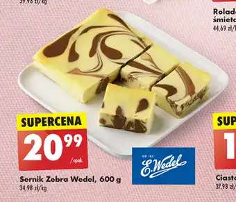 Biedronka Sernik Zebra Wedel, 600 g oferta