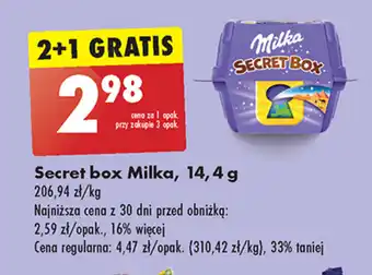Biedronka Secret box Milka, 14,4 g oferta