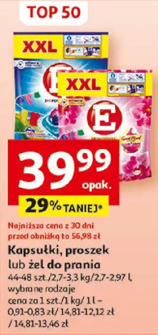 Auchan Kapsułki, proszek lub żel do prania 44-48 szt. / 2,7-3,3 kg / 2,7-2,97 l oferta