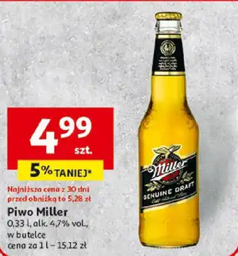 Auchan Piwo Miller 0,33 l oferta