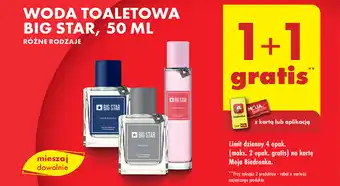 Biedronka WODA TOALETOWA BIG STAR, 50 ML oferta