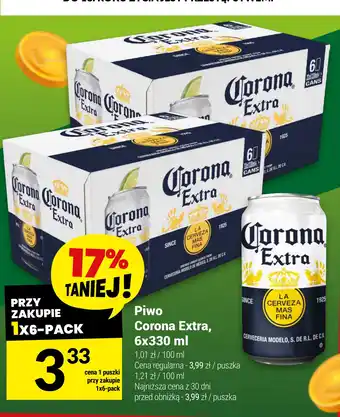 Twój Market Piwo Corona Extra, 6x330 ml oferta