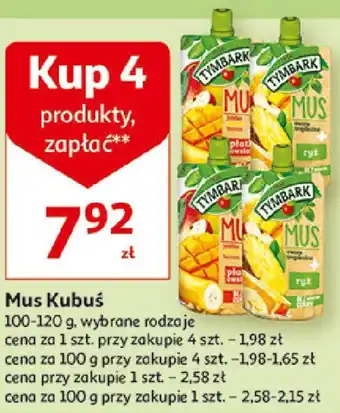 Auchan Mus Kubuś 100-120g oferta