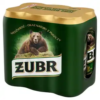 Biedronka Żubr Piwo jasne 3 l (6 x 0,5 l) oferta