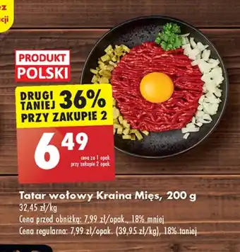 Biedronka Tatar wołowy Kraina Mięs oferta