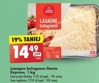 Biedronka Lasagne Dania Express oferta