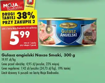 Biedronka Gulasz Nasze Smaki oferta