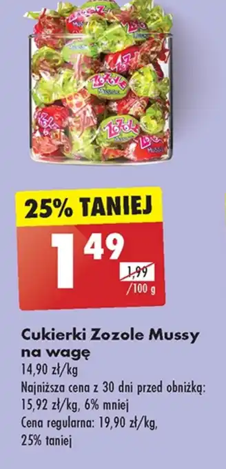 Biedronka Cukierki Zozole oferta