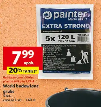 Auchan Worki budowlane grube 5szt. oferta