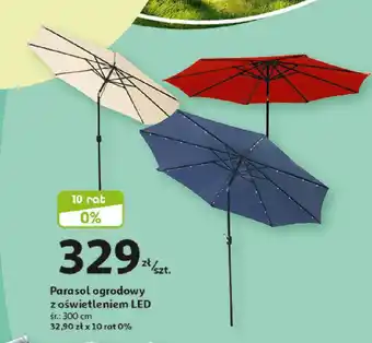 Auchan Parasol ogrodowy z oświetleniem LED oferta