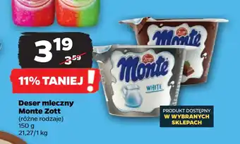 Netto Deser mleczny Monte Zott oferta