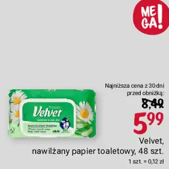 Rossmann Velvet, nawilżany papier toaletowy, 48 szt. oferta