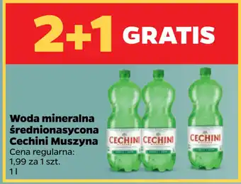 Netto Woda mineralna średnionasycona Cechini Muszyna oferta