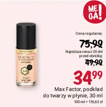 Rossmann Max Factor, podkład do twarzy w płynie, 30 ml oferta
