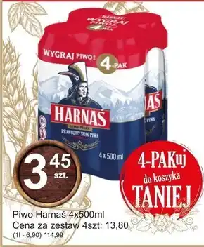 Hitpol Harnaś Piwo jasne pełne 500 ml oferta