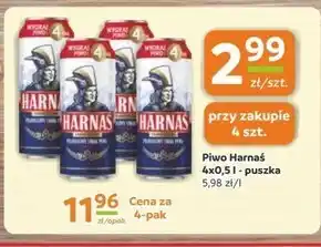 Społem Harnaś Piwo jasne pełne 500 ml oferta