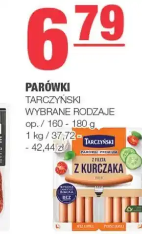 EuroSPAR Tarczyński Parówki premium z fileta z kurczaka 180 g (2 x 90 g) oferta
