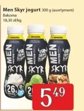 Społem Bakoma Men Protein Jogurt pitny skyr smak kokosowy 300 g oferta