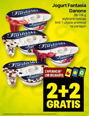 Delikatesy Centrum Jogurt Fantasia Danone 98-118 g oferta
