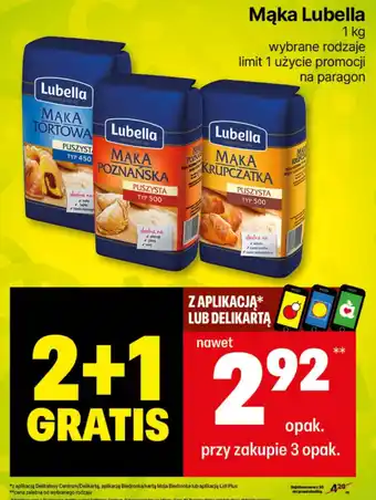 Delikatesy Centrum Mąka Lubella 1 kg oferta