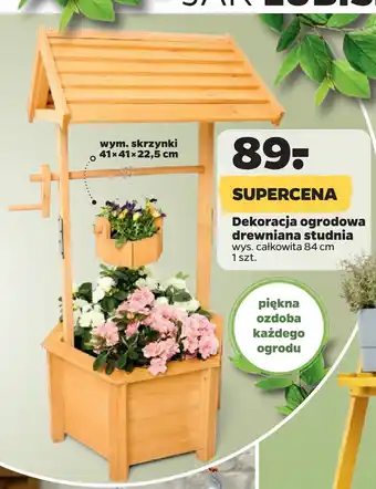 Netto Dekoracja ogrodowa drewniana studnia oferta