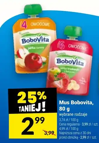 Twój Market Mus Bobovita, 80 g oferta