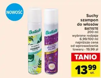 Carrefour Market Suchy szampon do włosów BATISTE 200ml oferta