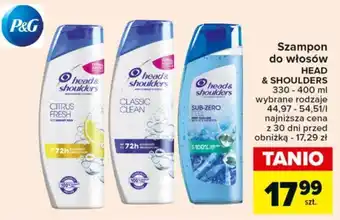 Carrefour Market Szampon do włosów HEAD & SHOULDERS 330 - 400 ml oferta