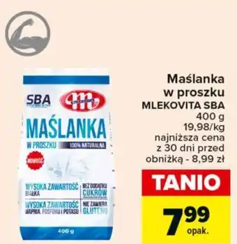 Carrefour Market Maślanka w proszku MLEKOVITA SBA 400g oferta