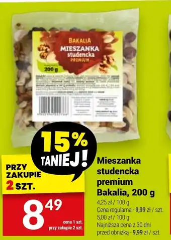 Twój Market Mieszanka studencka premium Bakalia, 200 g oferta