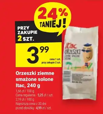 Twój Market Orzeszki ziemne smażone solone Itac, 240 g oferta