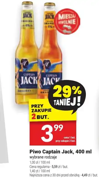 Twój Market Piwo Captain Jack, 400 ml oferta