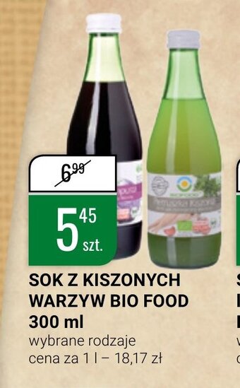 bi1 Sok z kiszonych warzyw Bio Food 300ml oferta