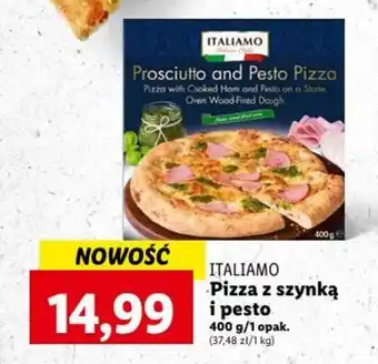 Lidl ITALIAMO Pizza z szynką i pesto 400 g oferta