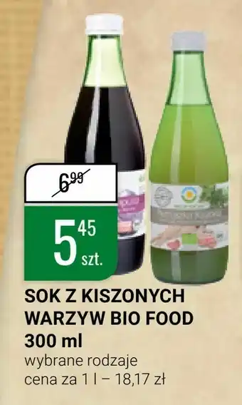 bi1 Sok z kiszonych warzyw bio food oferta